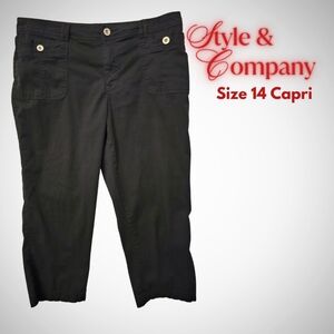 Style&Co Black Capri pants